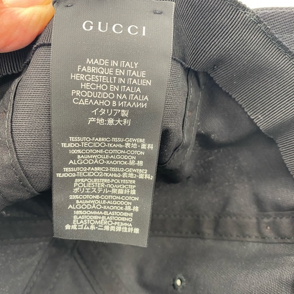 Unisex gucci authentic baseball hat size large expandable made in Italy - Picture 4 of 9